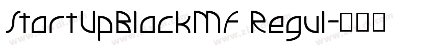 StartUpBlackMF Regul字体转换